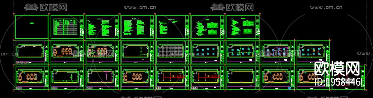 办公室平面布置下载（渲染图9）