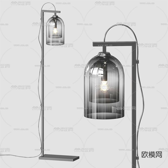 现代落地灯免费3d模型下载