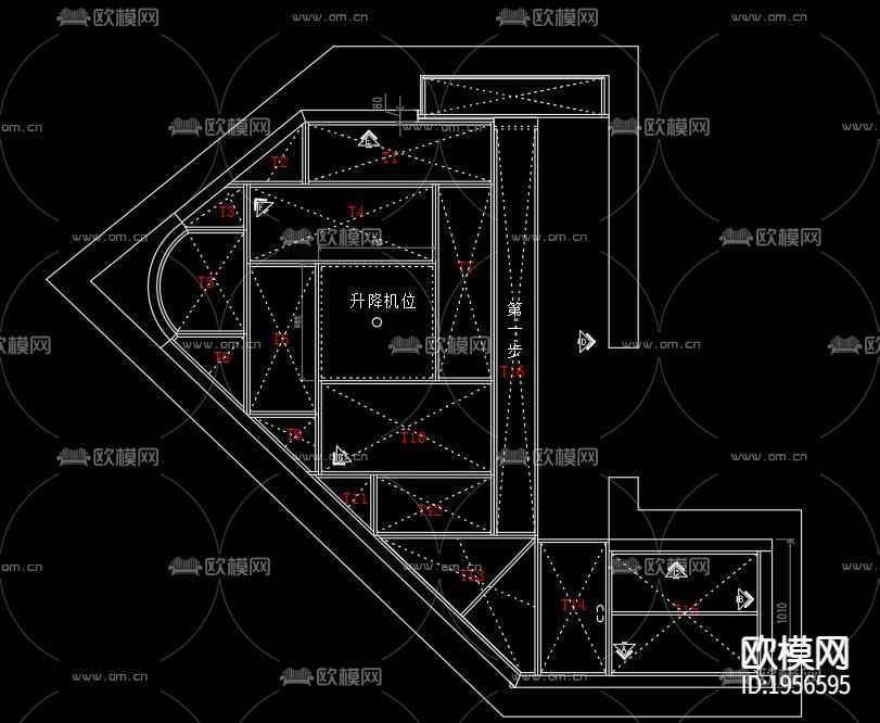 异形空间榻榻米下载（渲染图2）