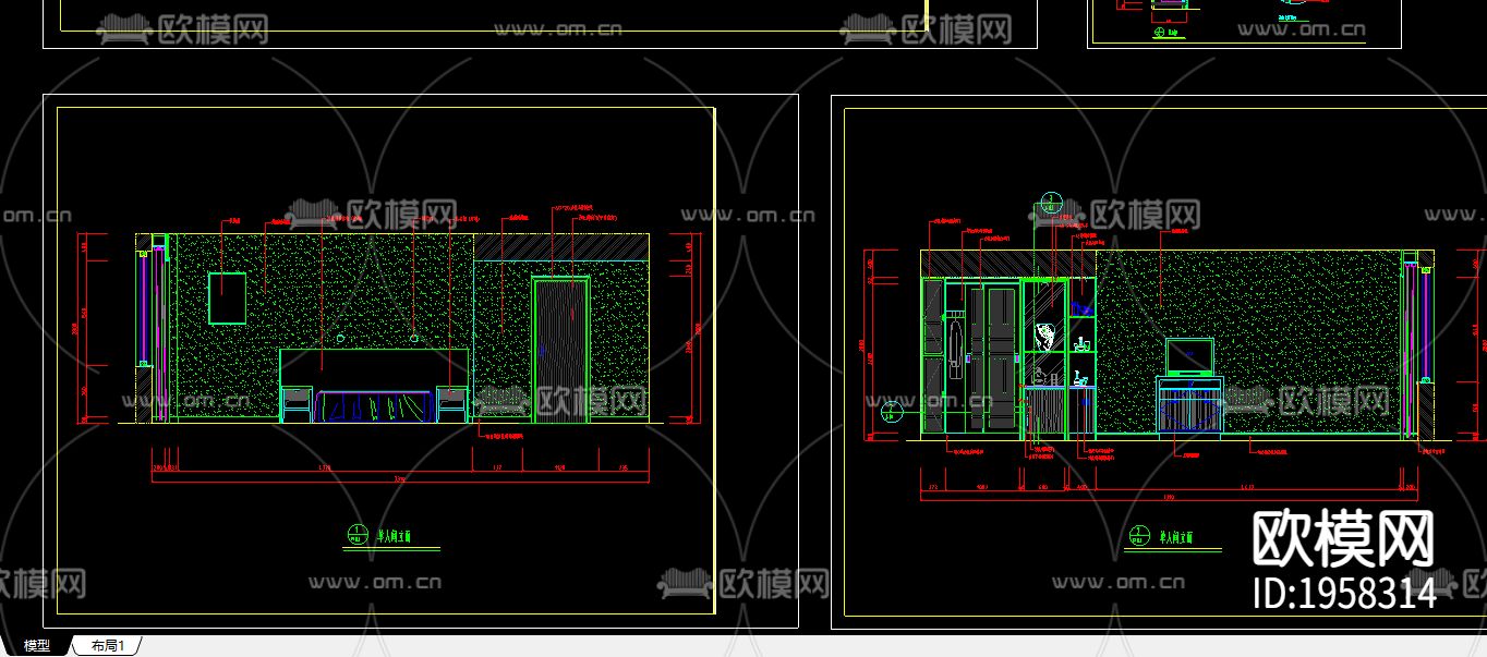 洒店样板房装修图下载（渲染图2）
