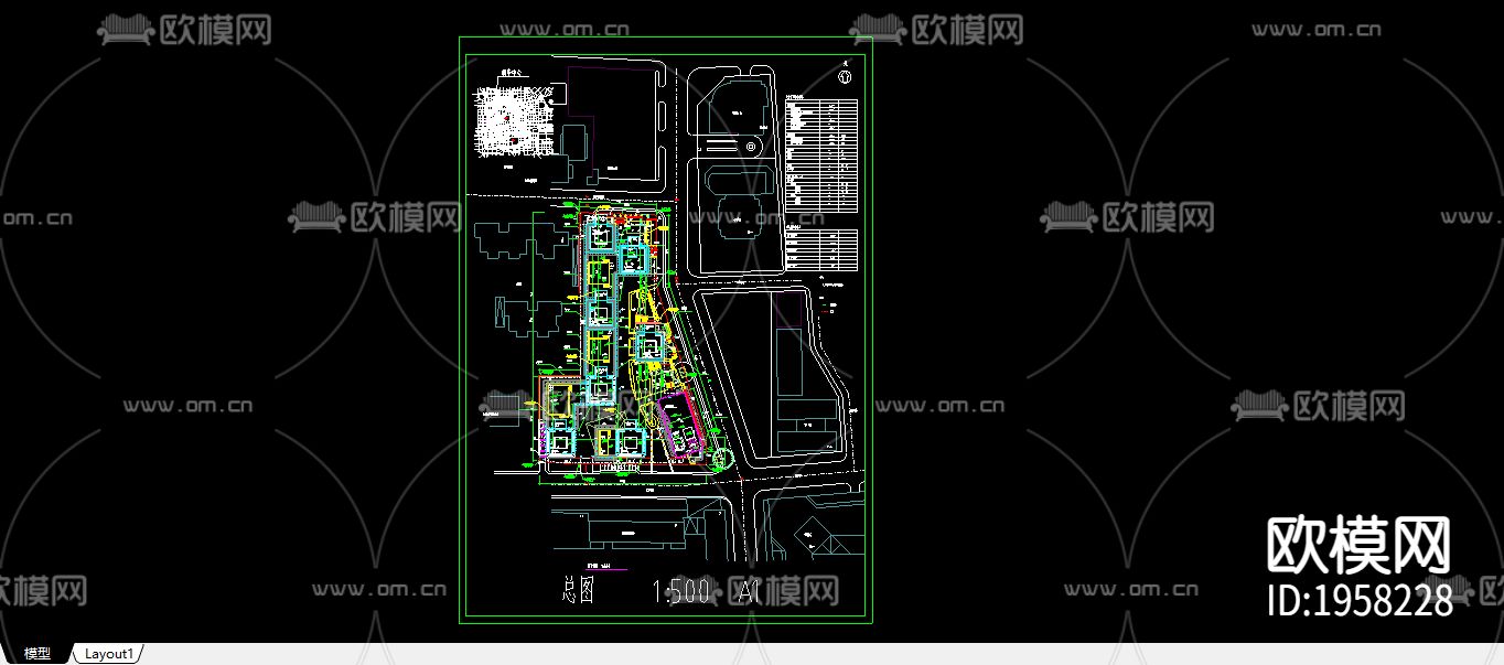 西单大厦总平面图下载（渲染图2）