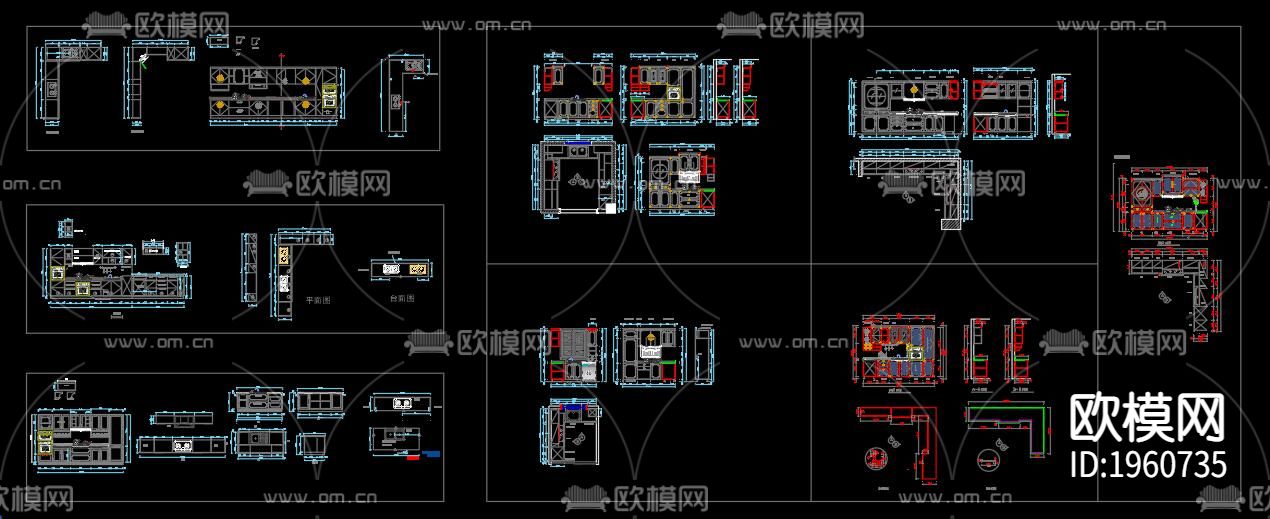 新中式橱柜下载（渲染图4）