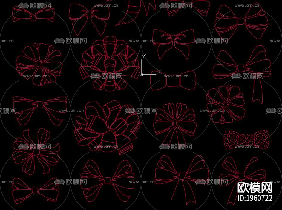蝴蝶结下载（渲染图2）
