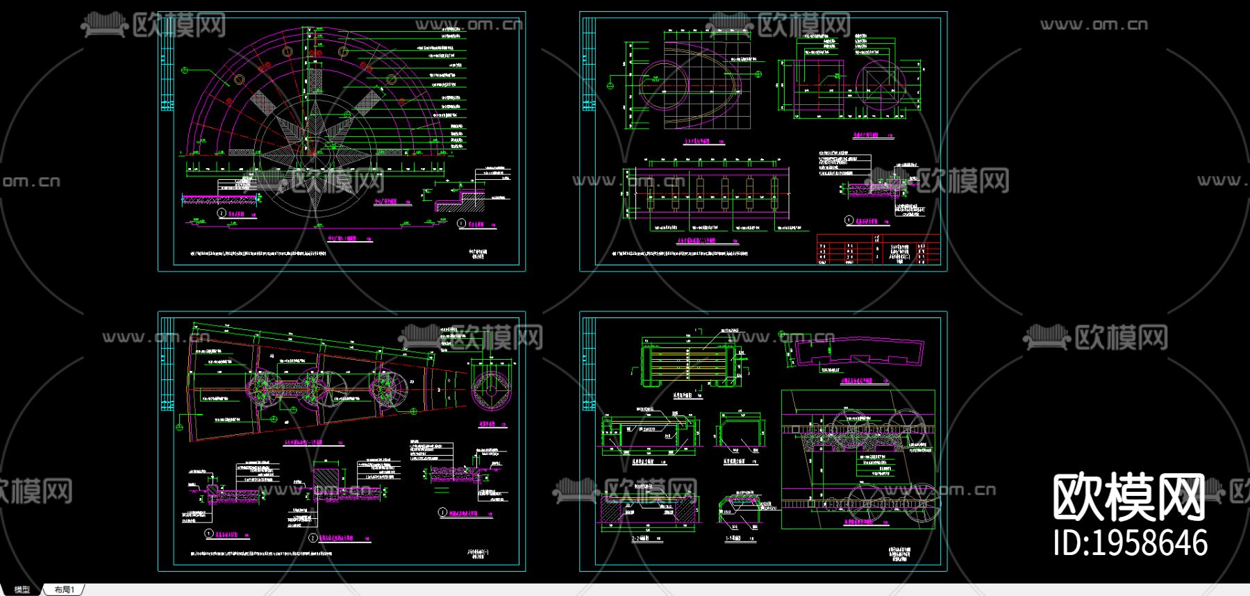 环境设计施工图下载（渲染图1）
