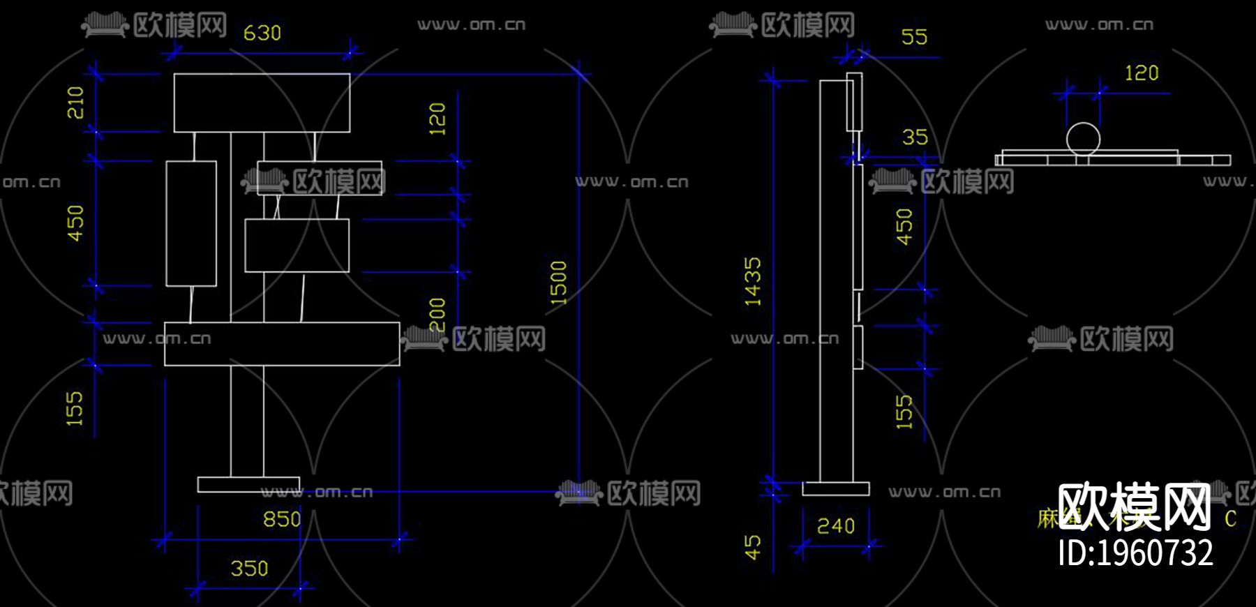 垃圾桶标牌下载（渲染图5）