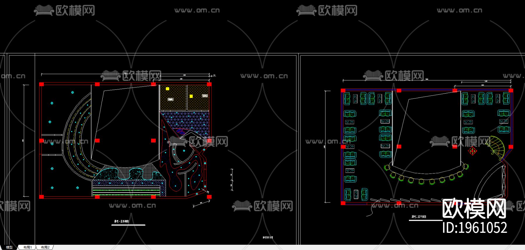 酒吧设计装修方案下载（渲染图2）
