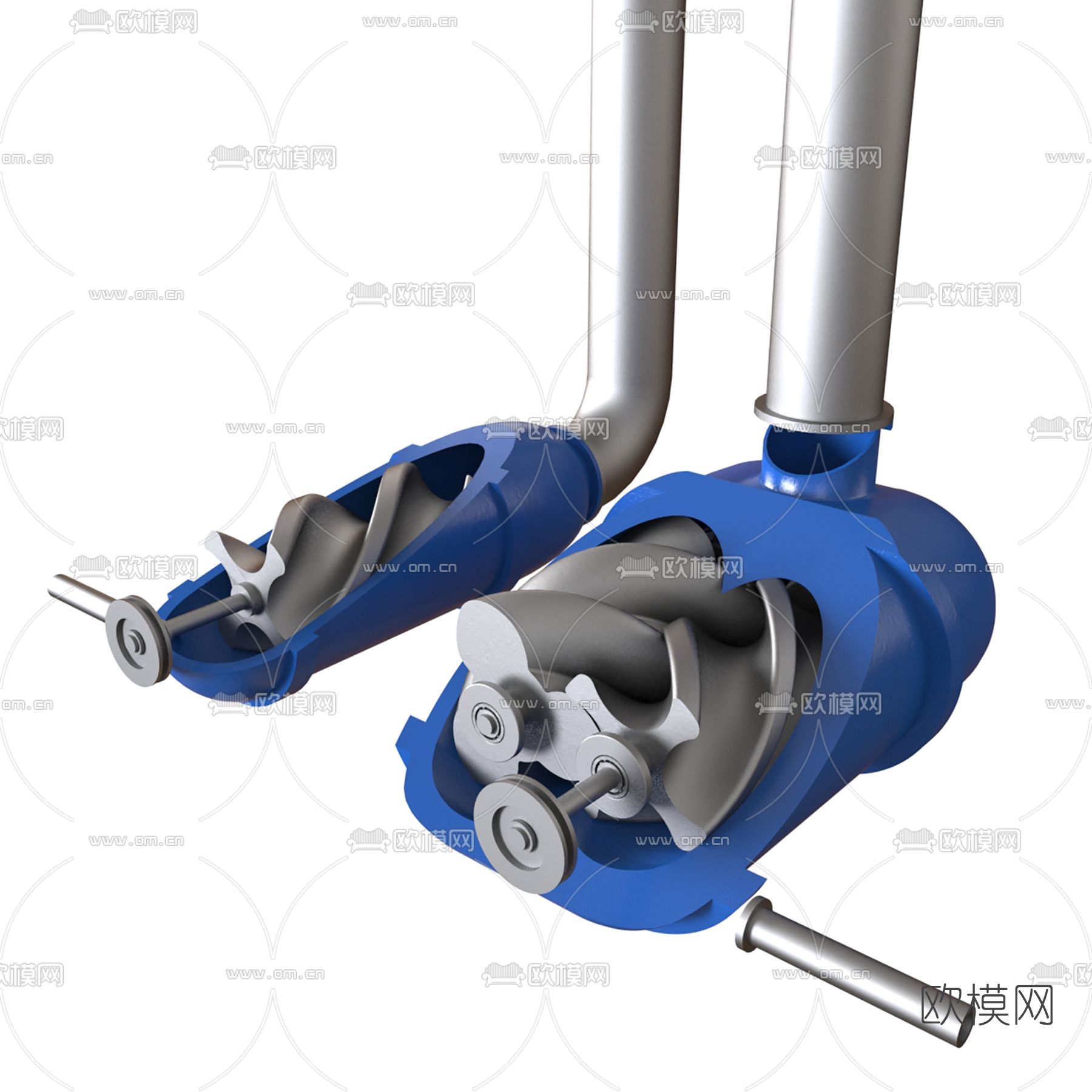 现代工业设备免费3d模型下载