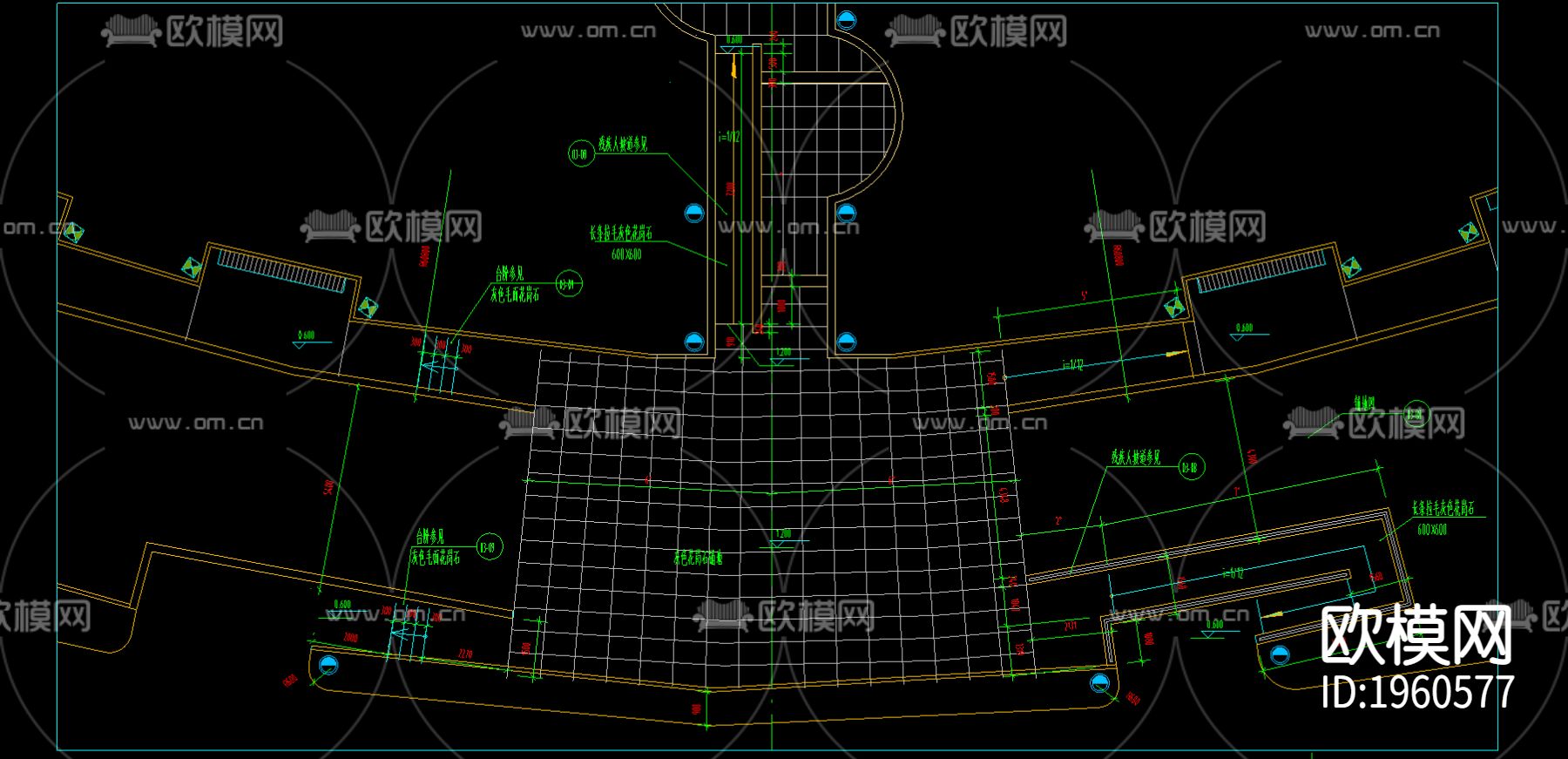 树穴节点CAD图下载（渲染图1）