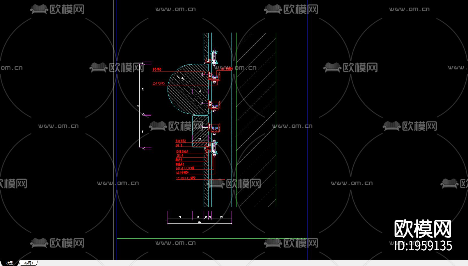石材节点图纸下载