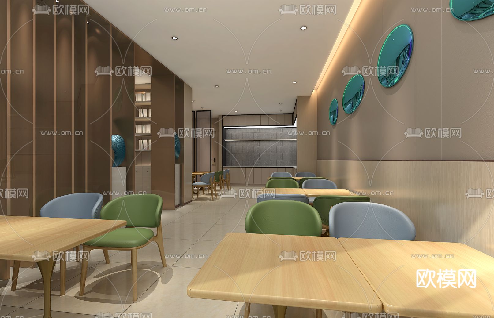 现代快捷酒店免费3d模型