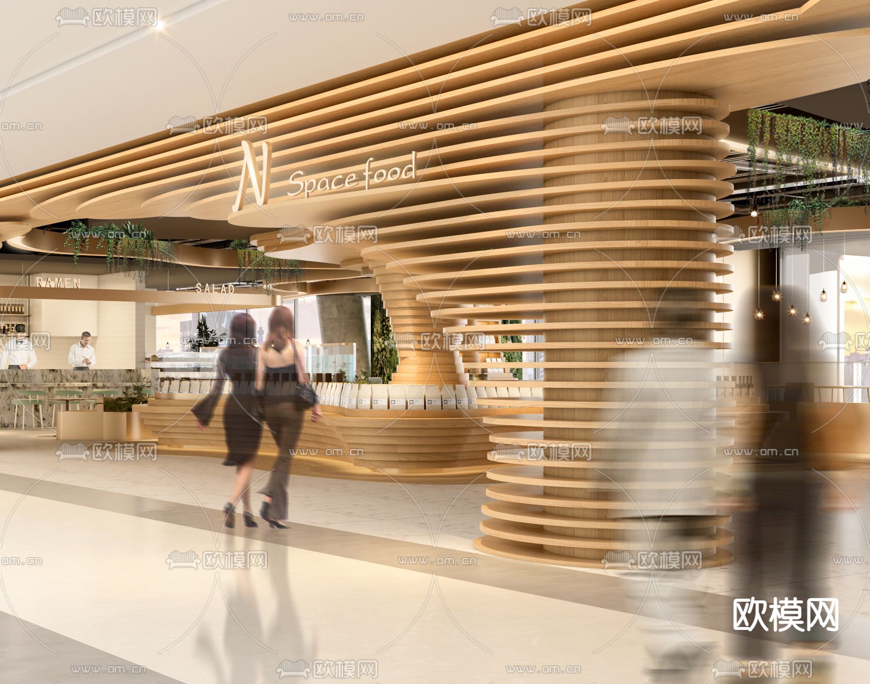 现代商场3d模型下载（渲染图3）