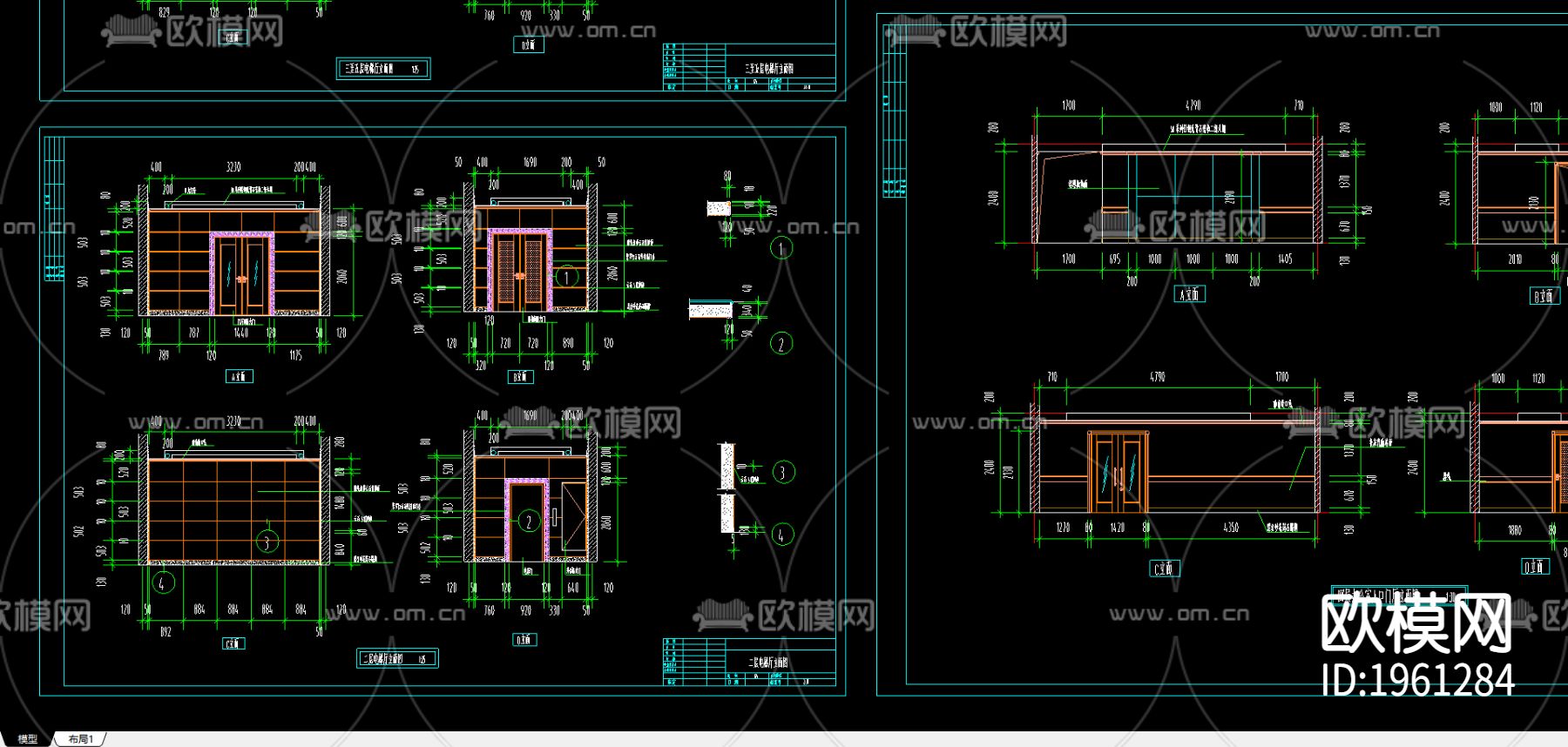 电信大楼cad施工图下载（渲染图1）