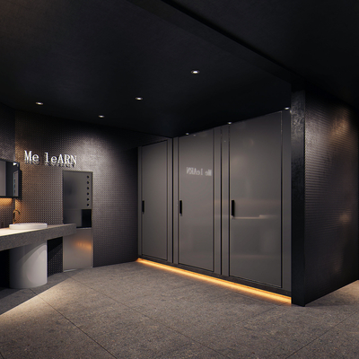  现代厕所su模型 