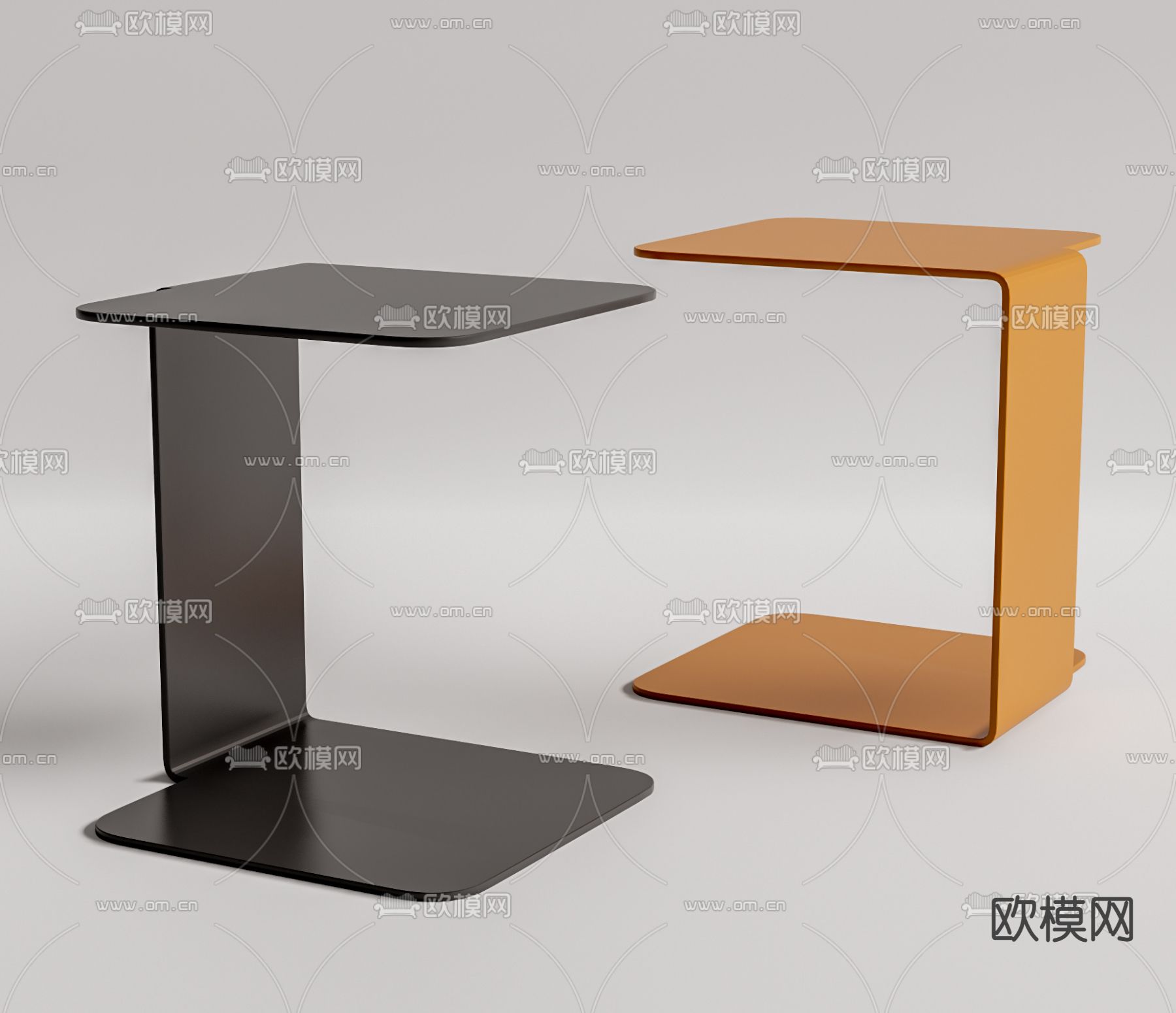 现代角几su模型下载（渲染图1）