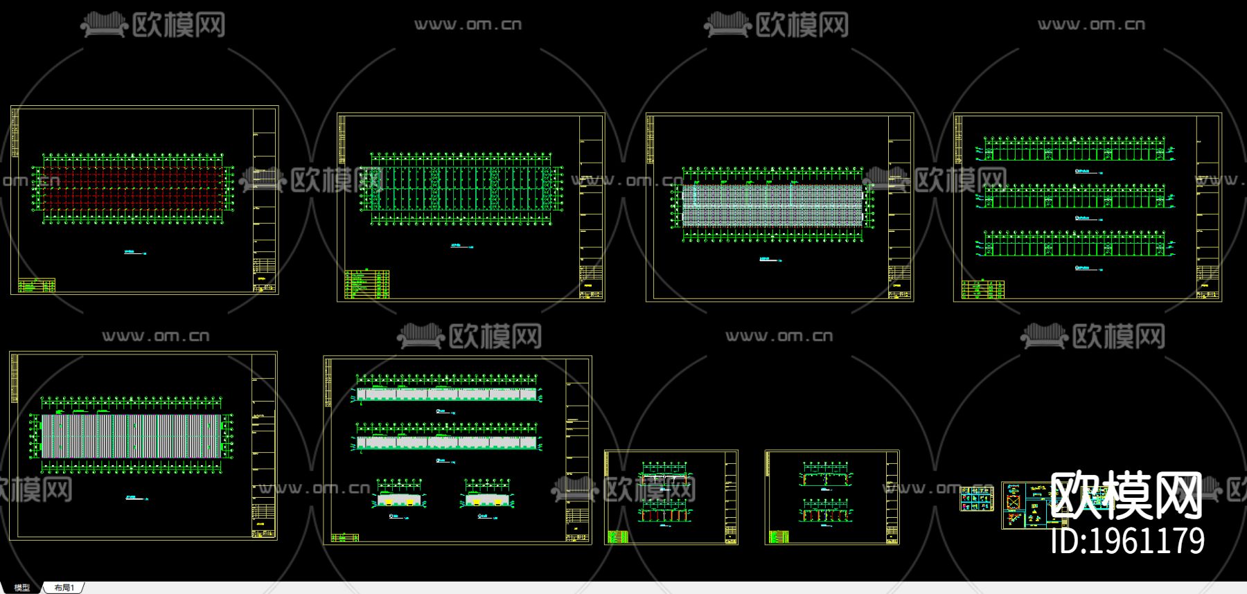 水头石溪股份公司工程CAD下载（渲染图1）