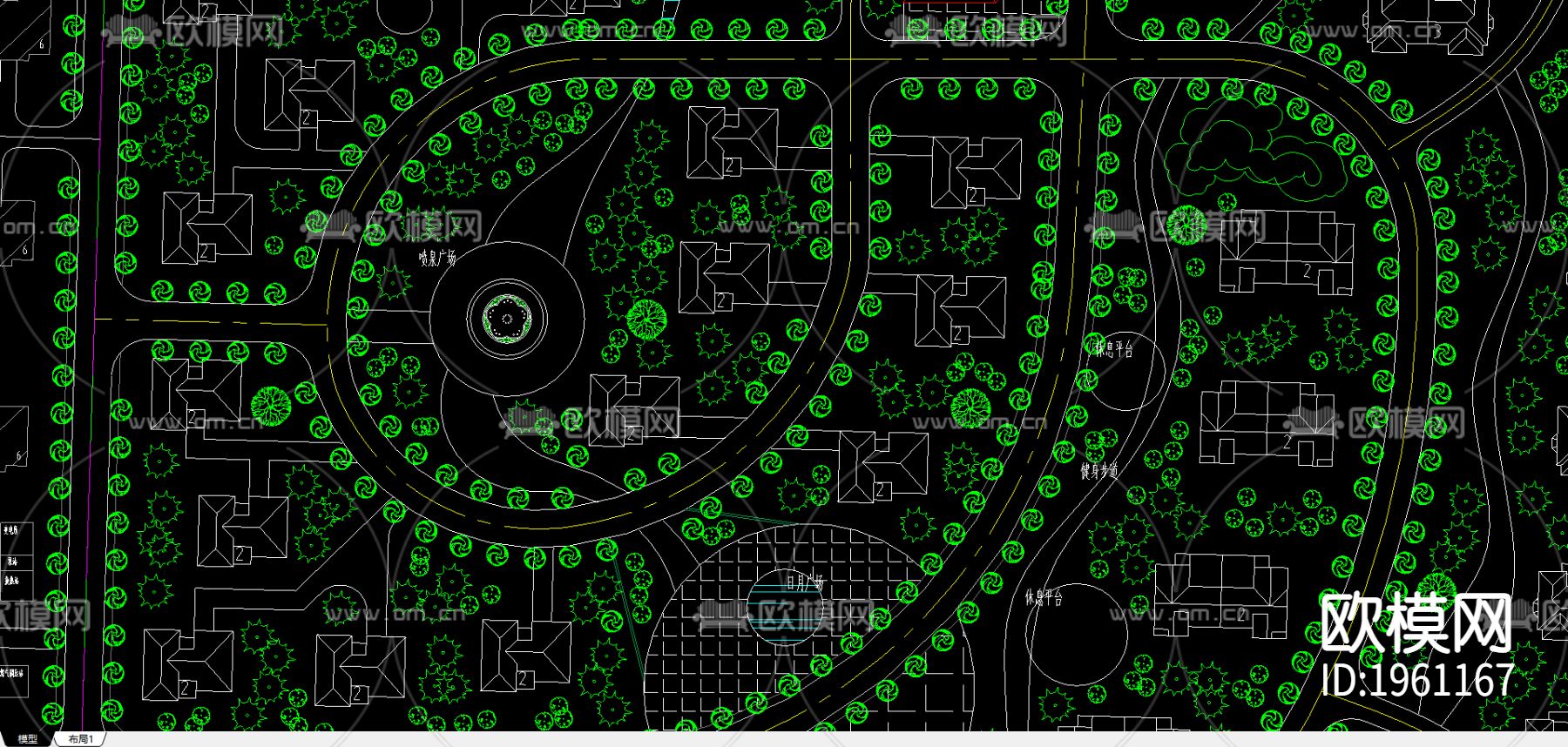 林西休闲园及居住区修建性详细规划下载（渲染图1）