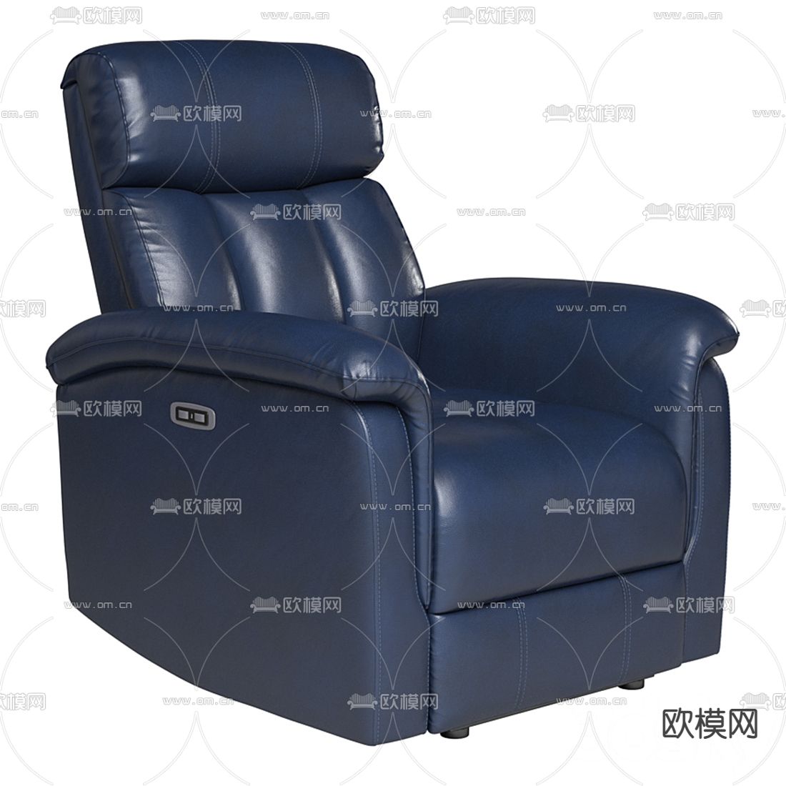 现代皮革多功能单人沙发3d模型下载_ID11808367_3dmax免费模型-欧模网