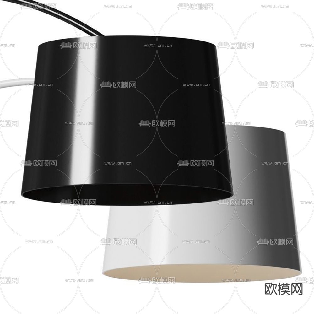现代落地灯3d模型下载（渲染图3）