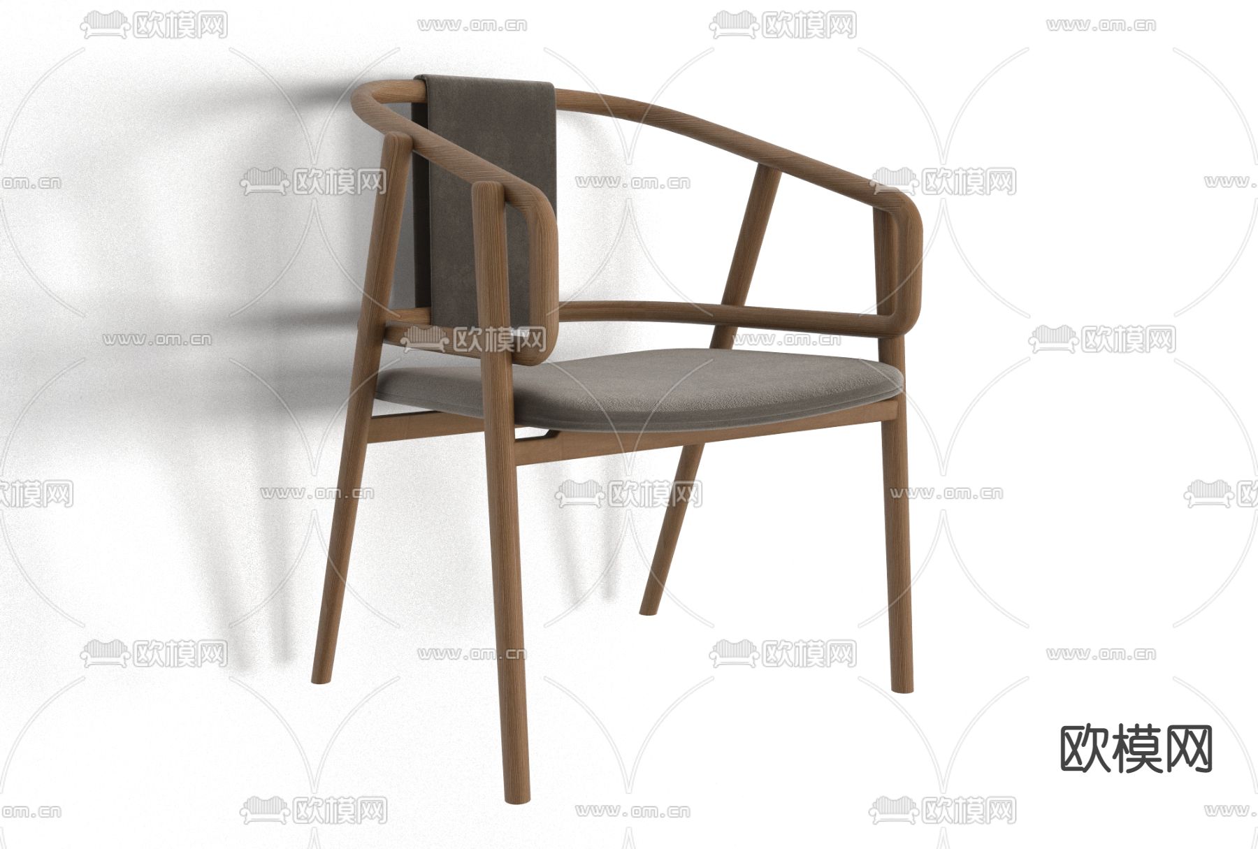 北欧布艺休闲椅免费3d模型下载_ID11808634_3dmax免费模型-欧模网