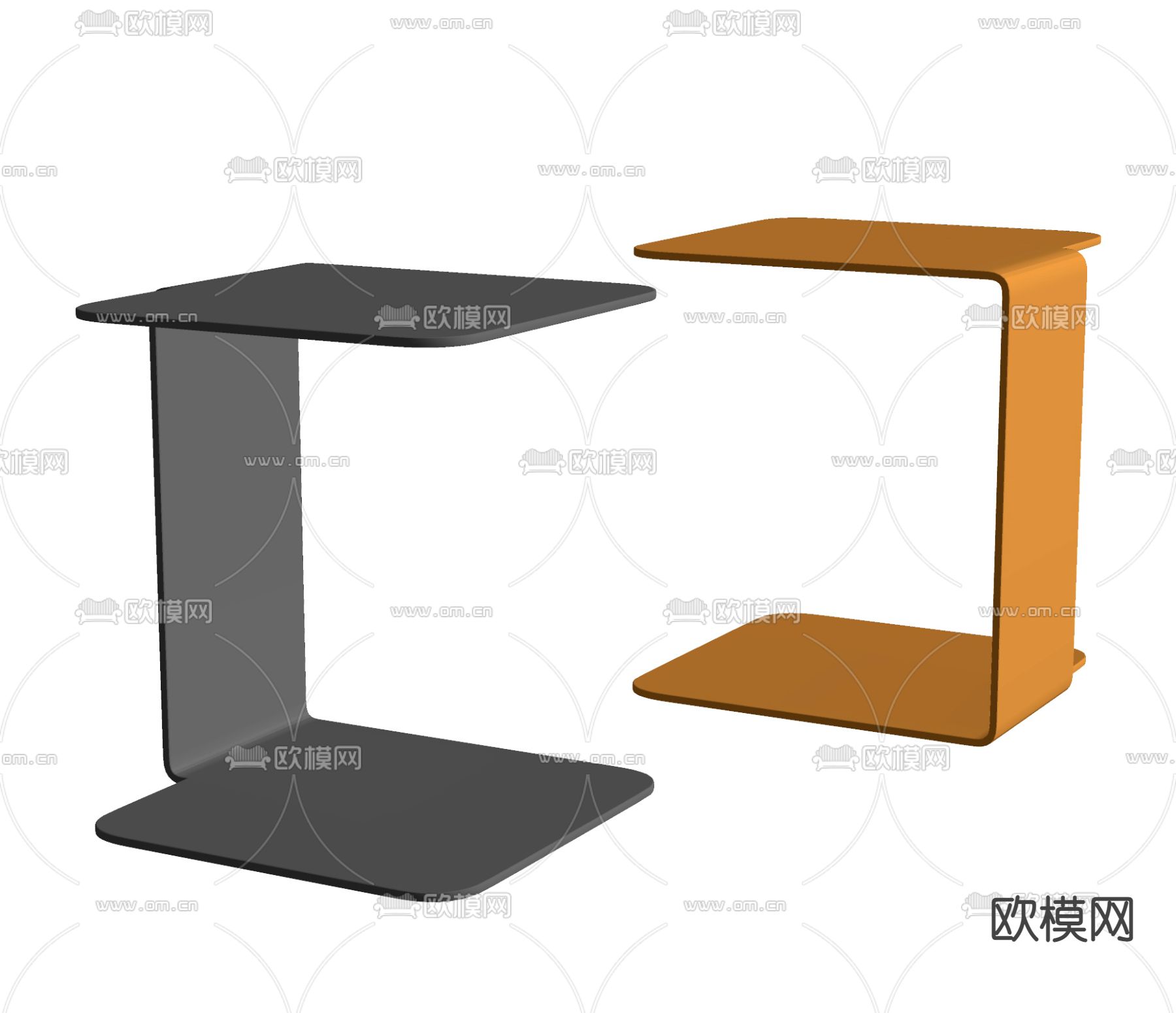 现代角几su模型下载（渲染图2）