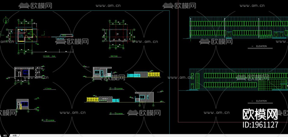 公司廠房cad施工圖下載(渲染圖2)