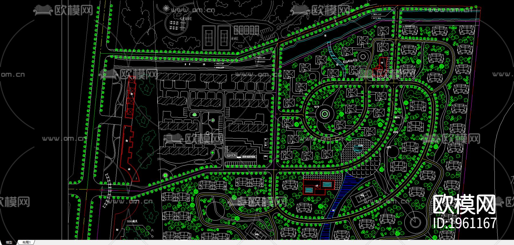 林西休闲园及居住区修建性详细规划下载（渲染图2）