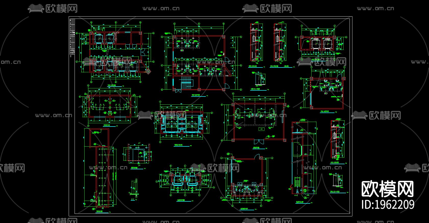 电梯cad节点大样图下载