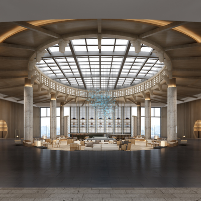  现代餐厅su模型 