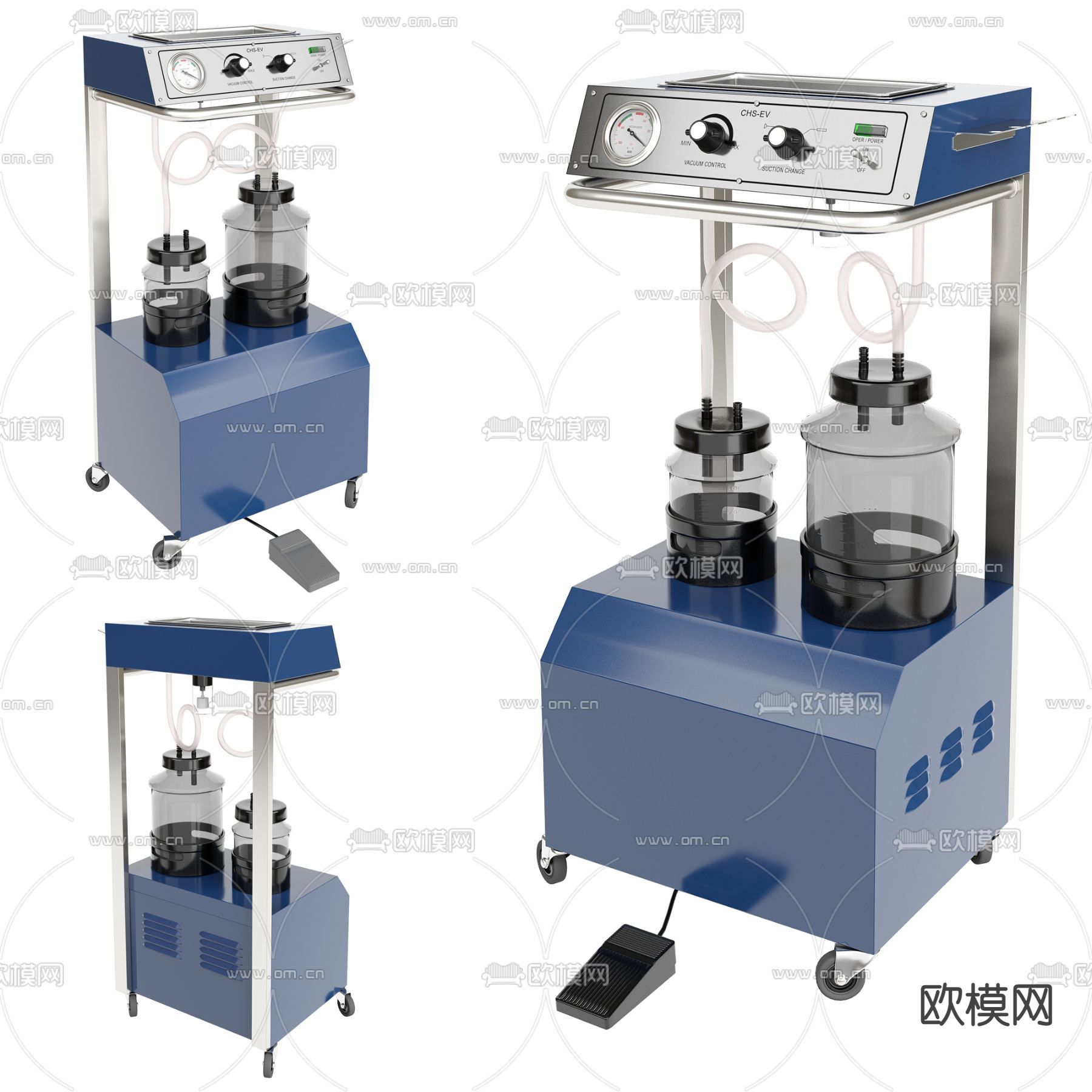 现代妇产科吸氧医疗器械3d模型下载
