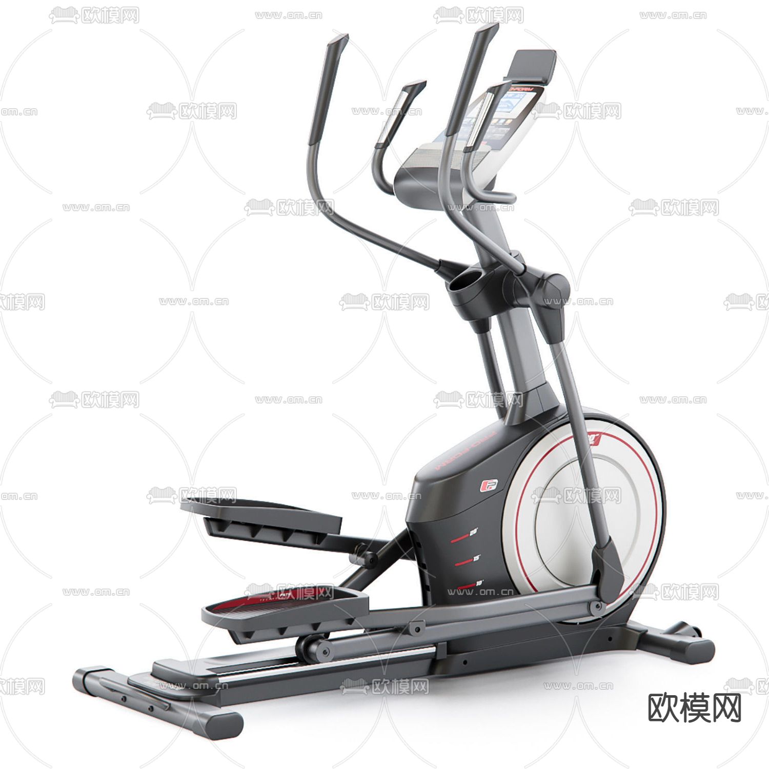 现代健身单车3d模型下载（渲染图1）