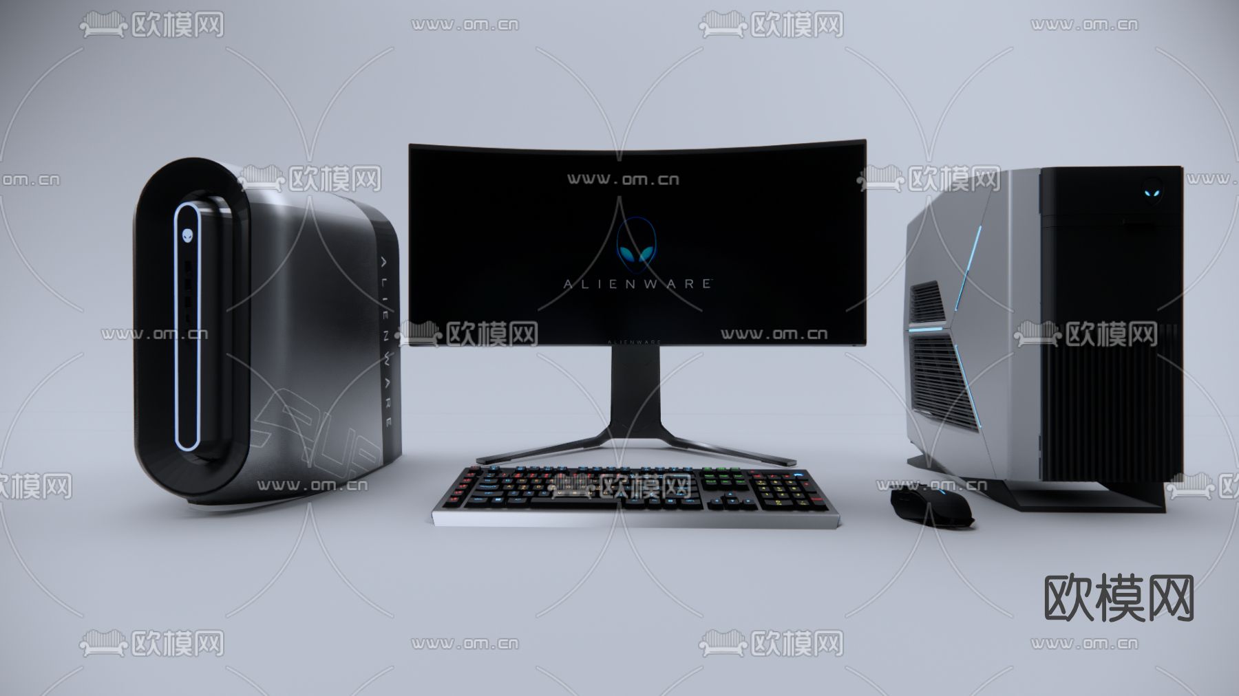 现代电脑su模型下载（渲染图1）