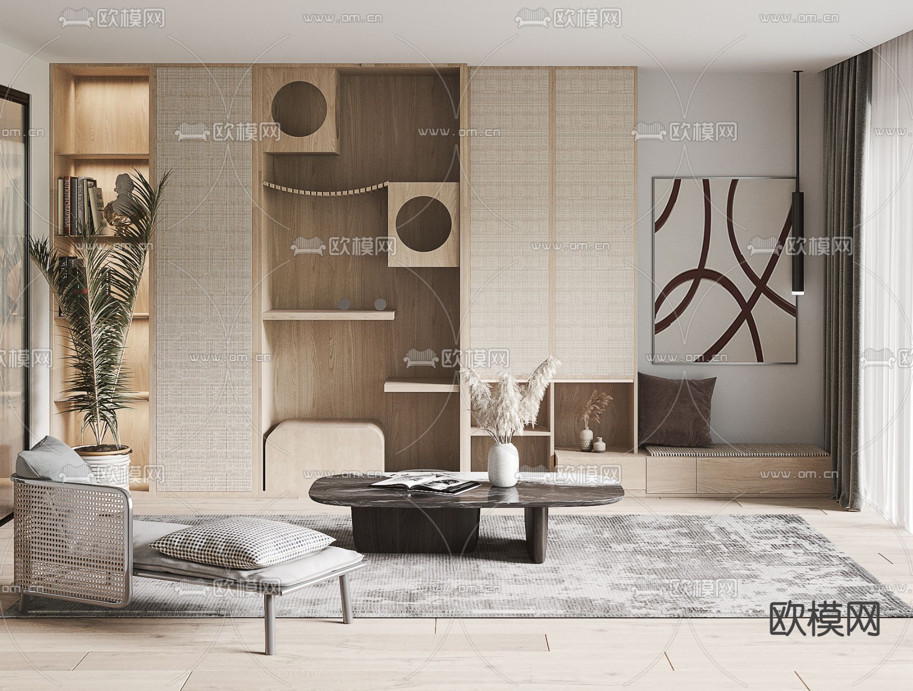 现代猫爬架3d模型下载