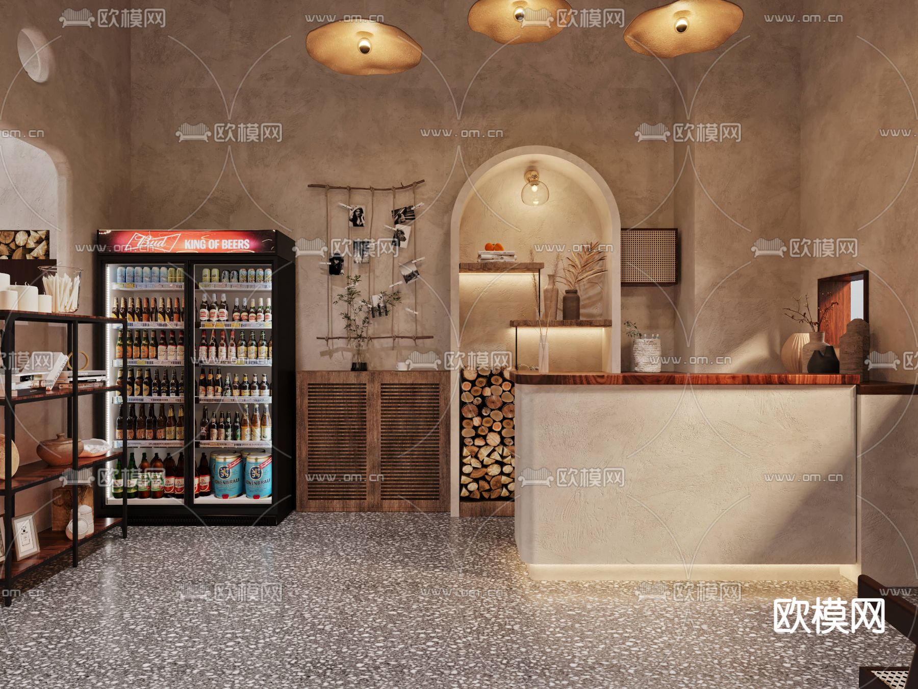 侘寂火锅店3d模型下载（渲染图8）