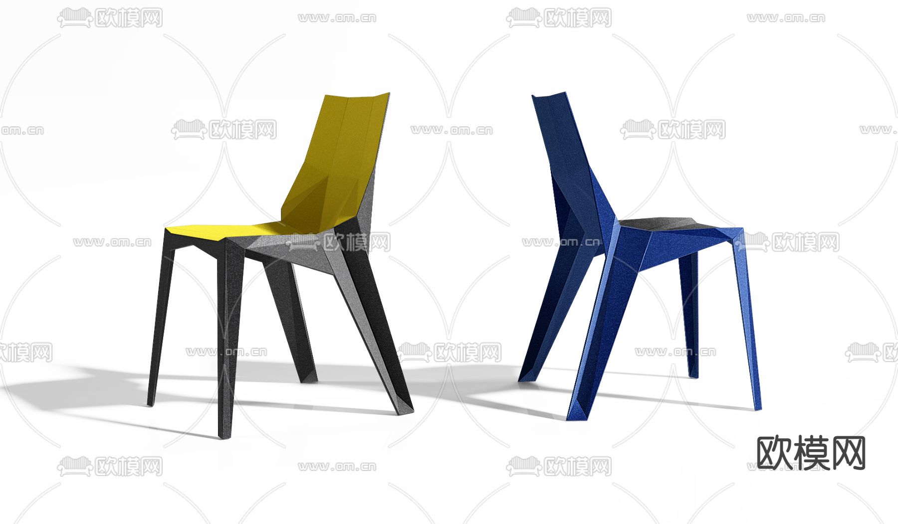 Bonaldo 现代创意单椅3d模型下载（渲染图3）