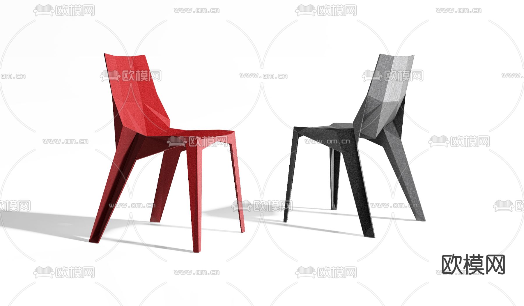 Bonaldo 现代创意单椅3d模型下载（渲染图2）