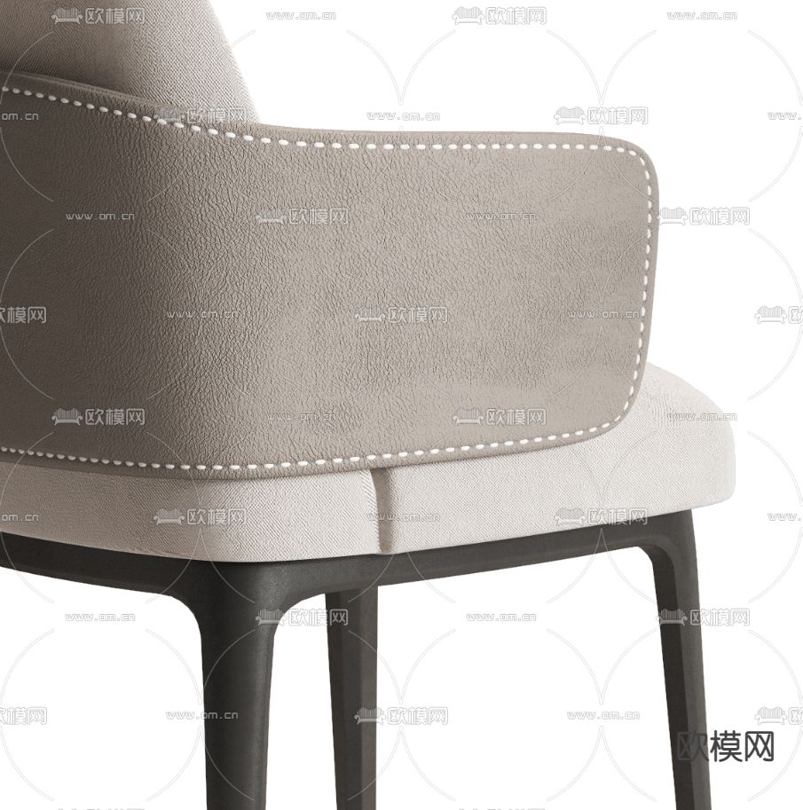 Cassina 布艺单椅3d模型下载（渲染图2）