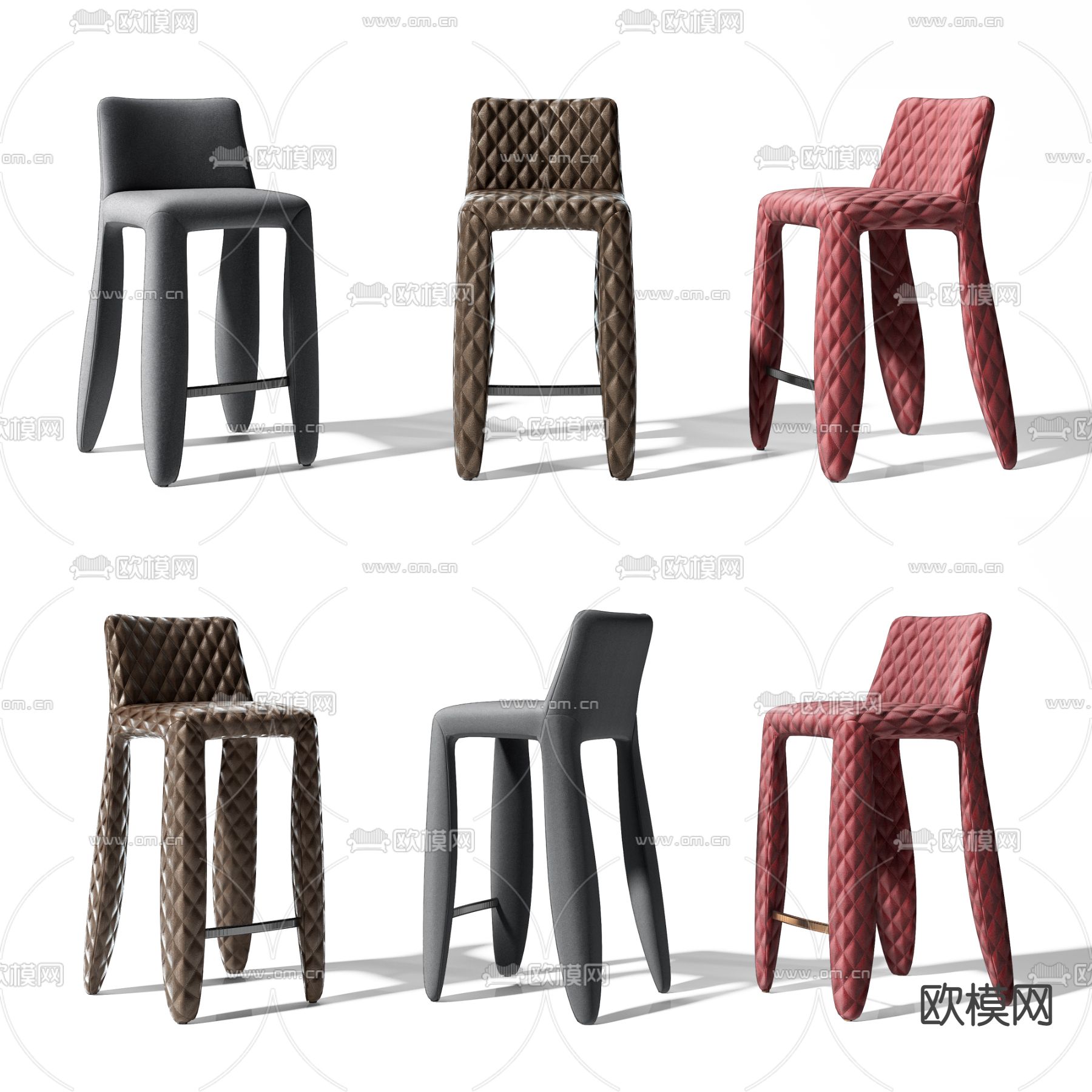 Moooi 吧台椅3d模型下载