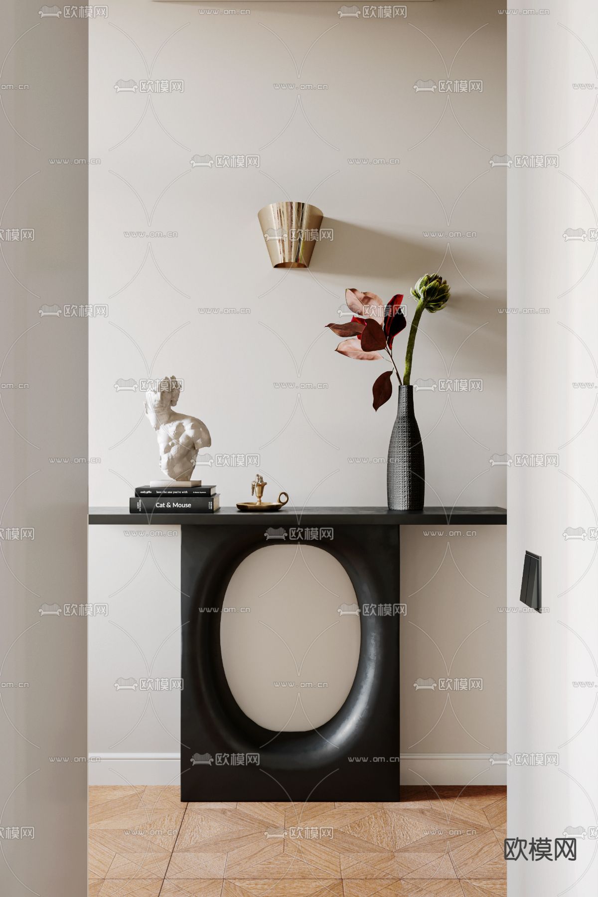 后现代卧室主人房3d模型下载（渲染图4）