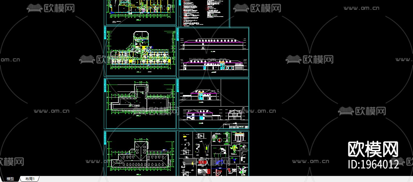 小渡假村宾馆下载（渲染图1）