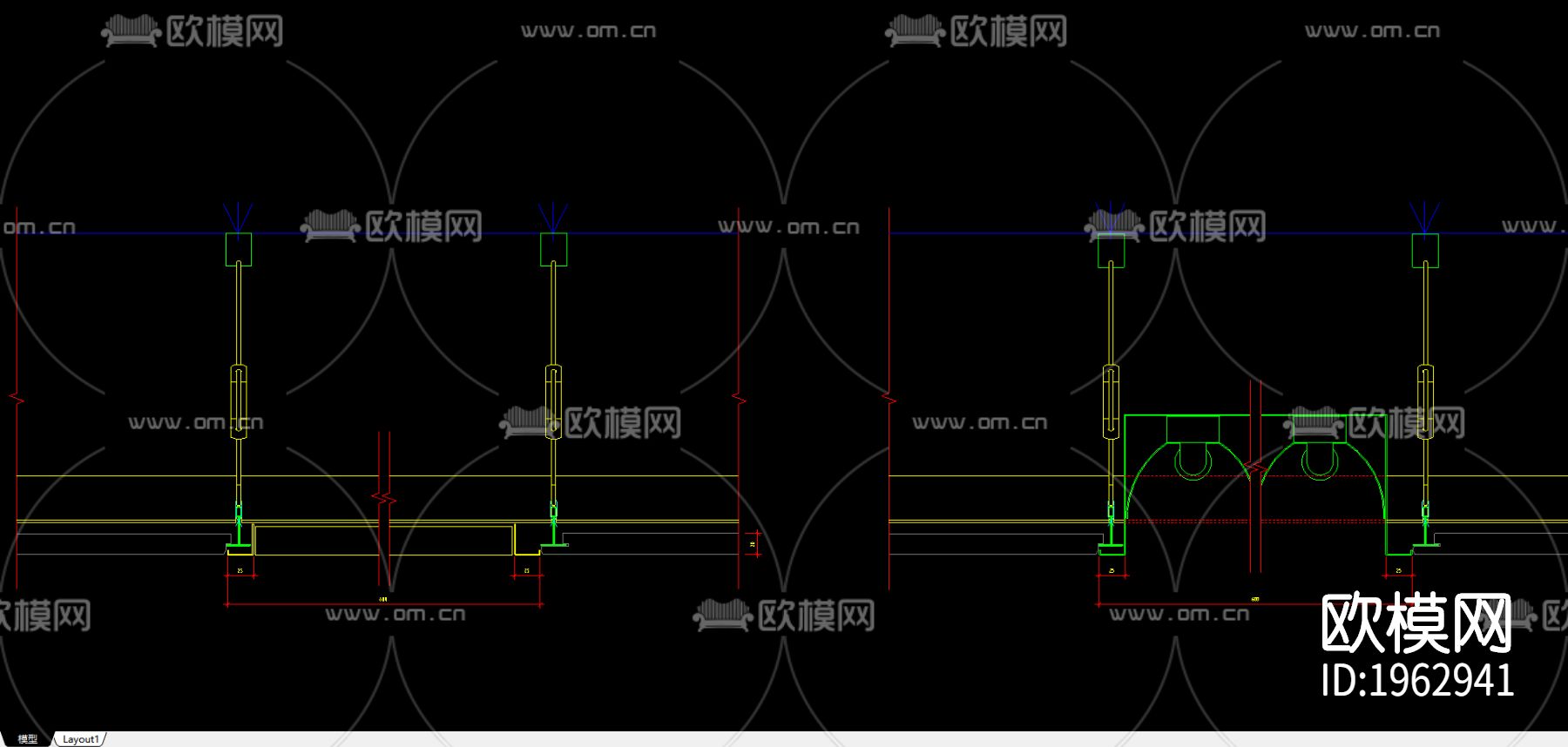 欧风板节点图下载（渲染图2）