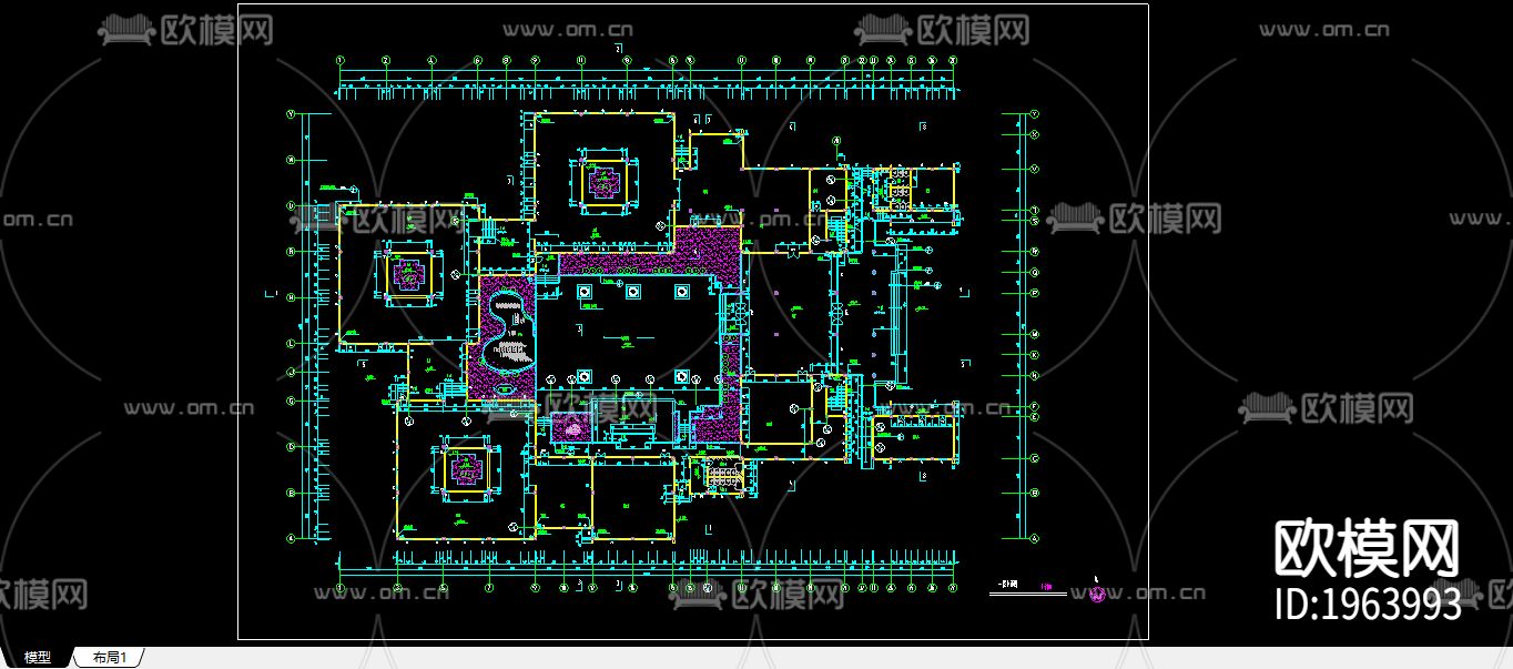 文化娱乐中心平面图下载