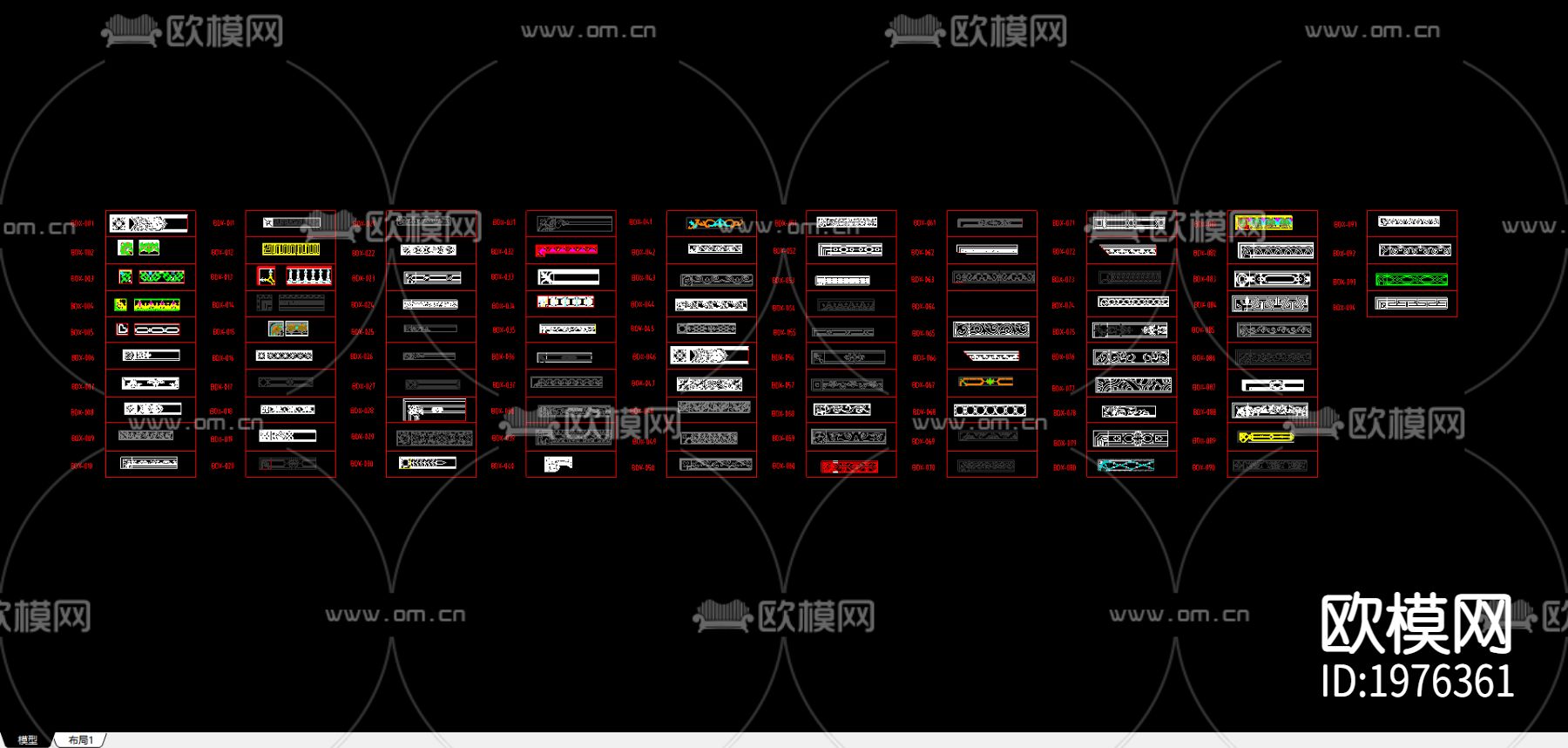 波导线cad图库下载（渲染图3）