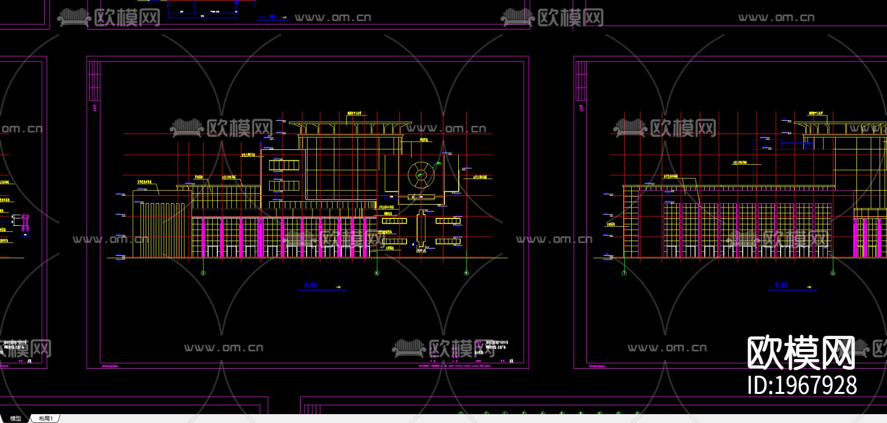 邓桥商业城CAD施工图下载（渲染图2）