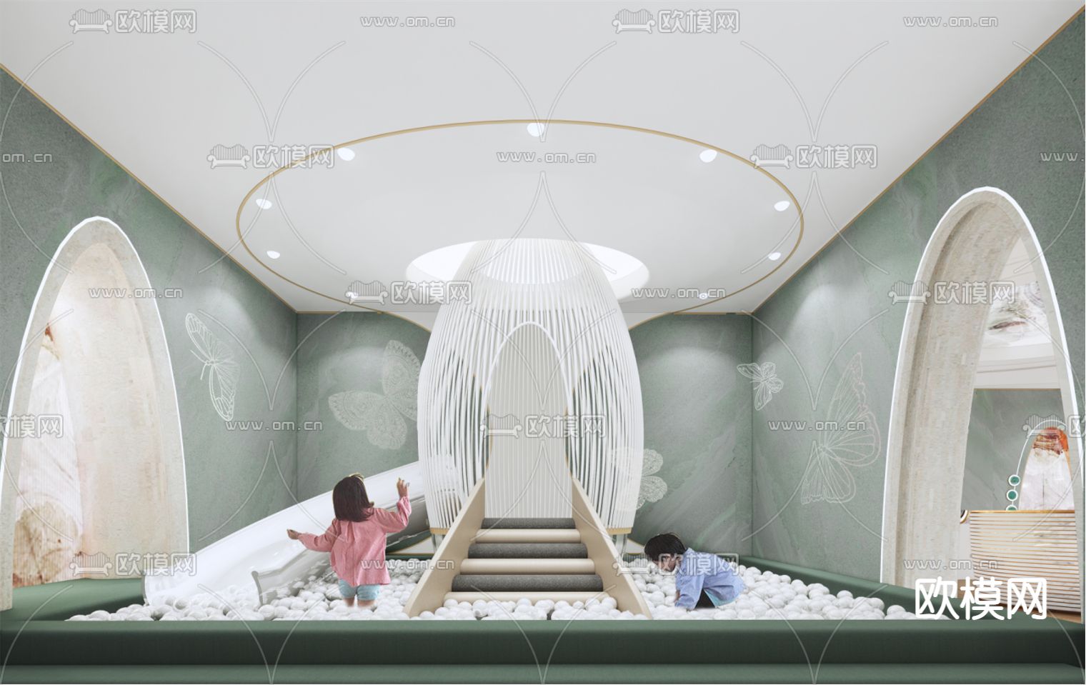 现代售楼处su模型下载（渲染图4）