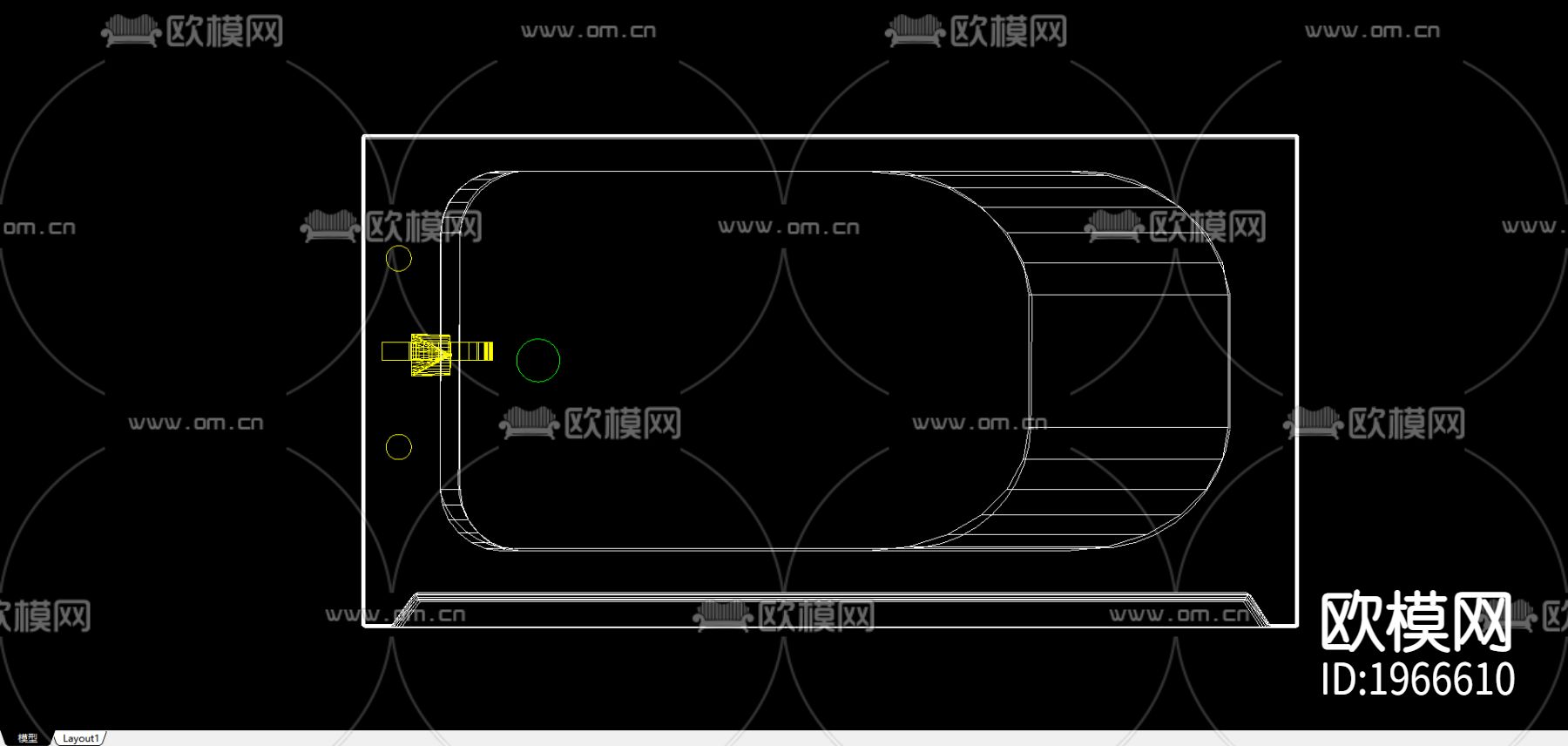 洁具cad图块下载（渲染图5）