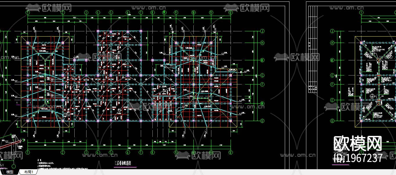一套完整的会所设计图纸下载（渲染图1）