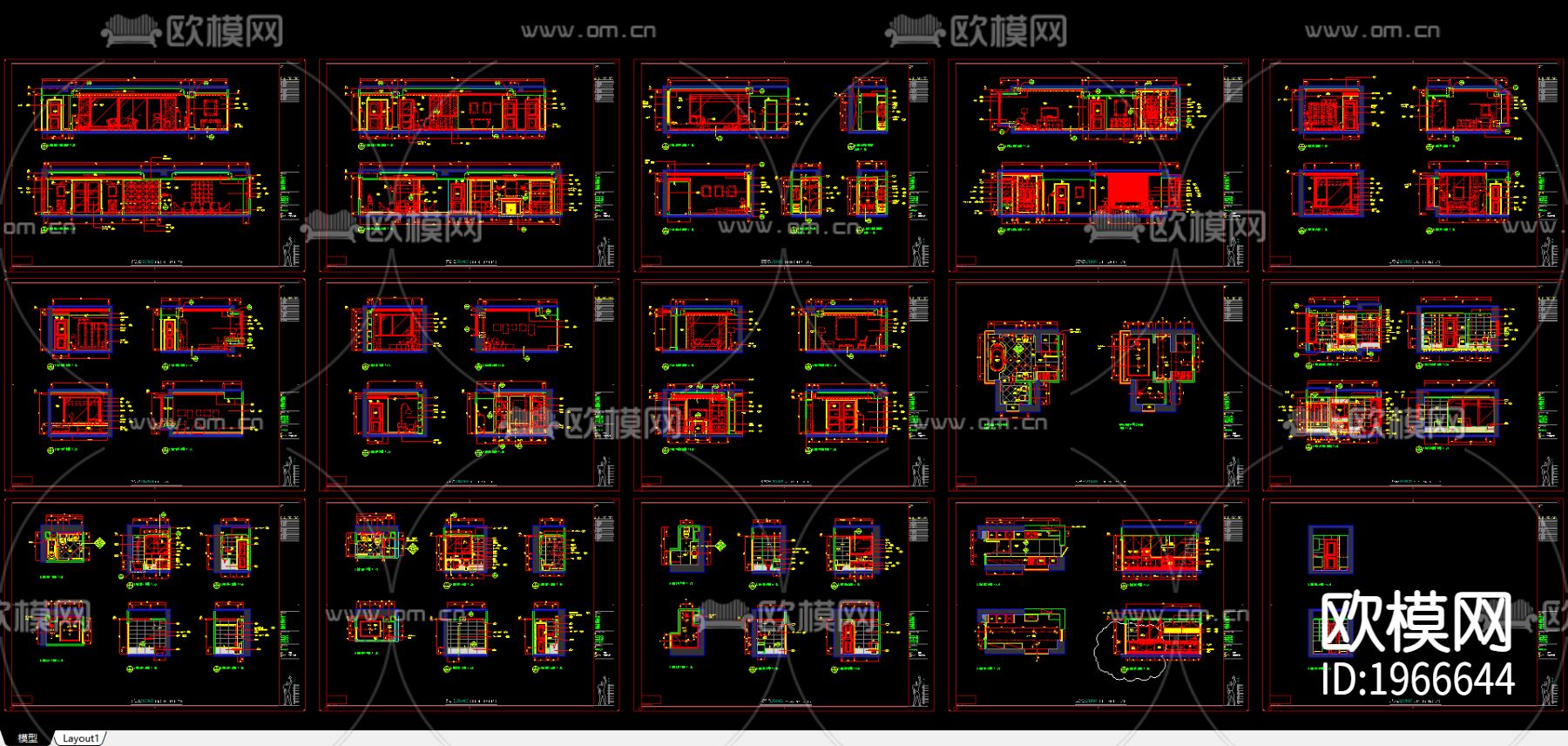 鵬利海景花园样板房下载（渲染图2）