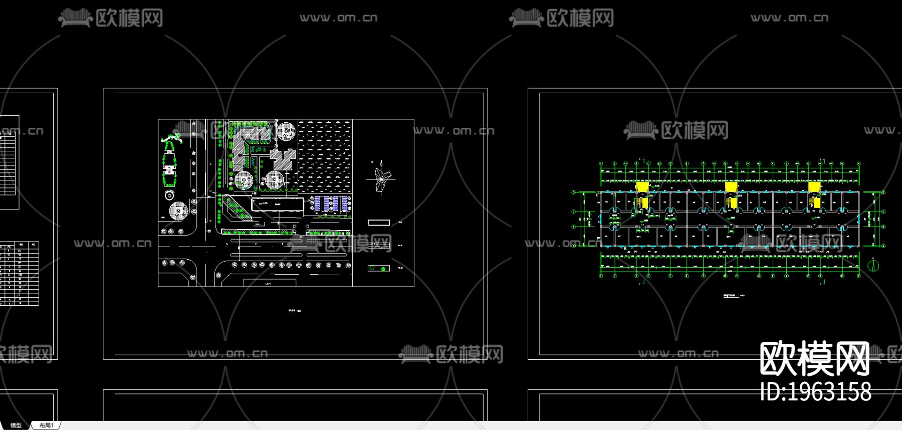 某小区住宅楼建筑设计图纸下载（渲染图2）