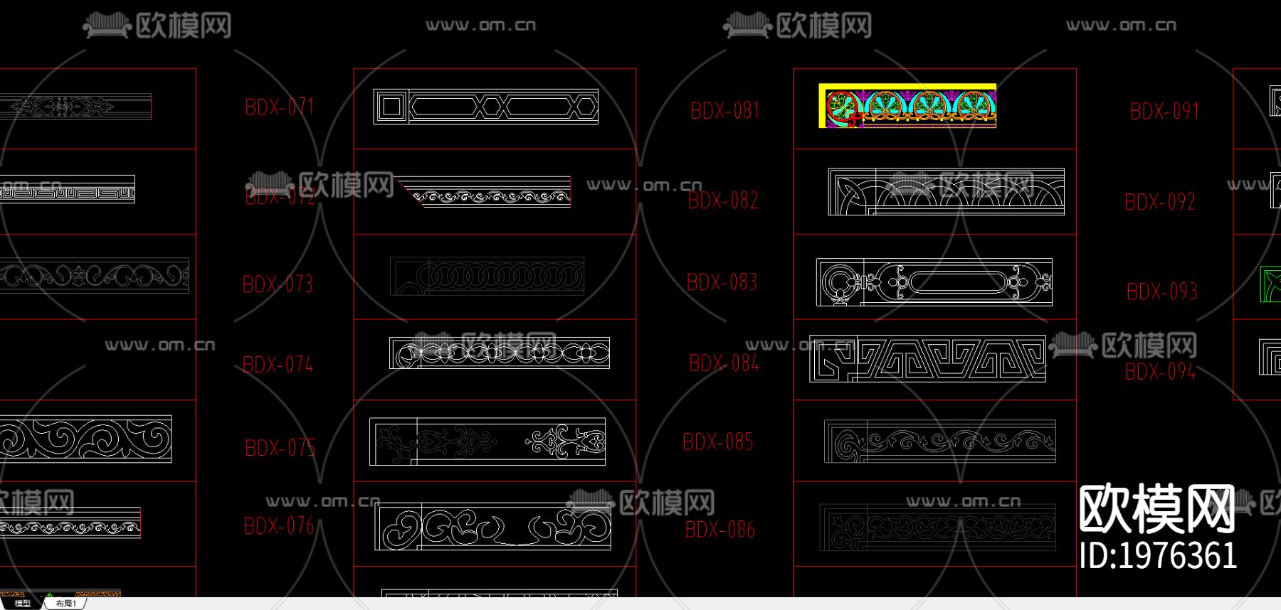 波导线cad图库下载（渲染图1）
