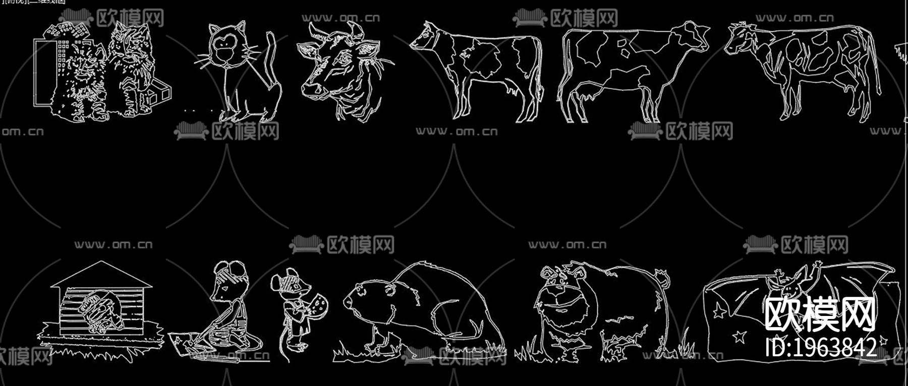卡通cad图库下载（渲染图8）